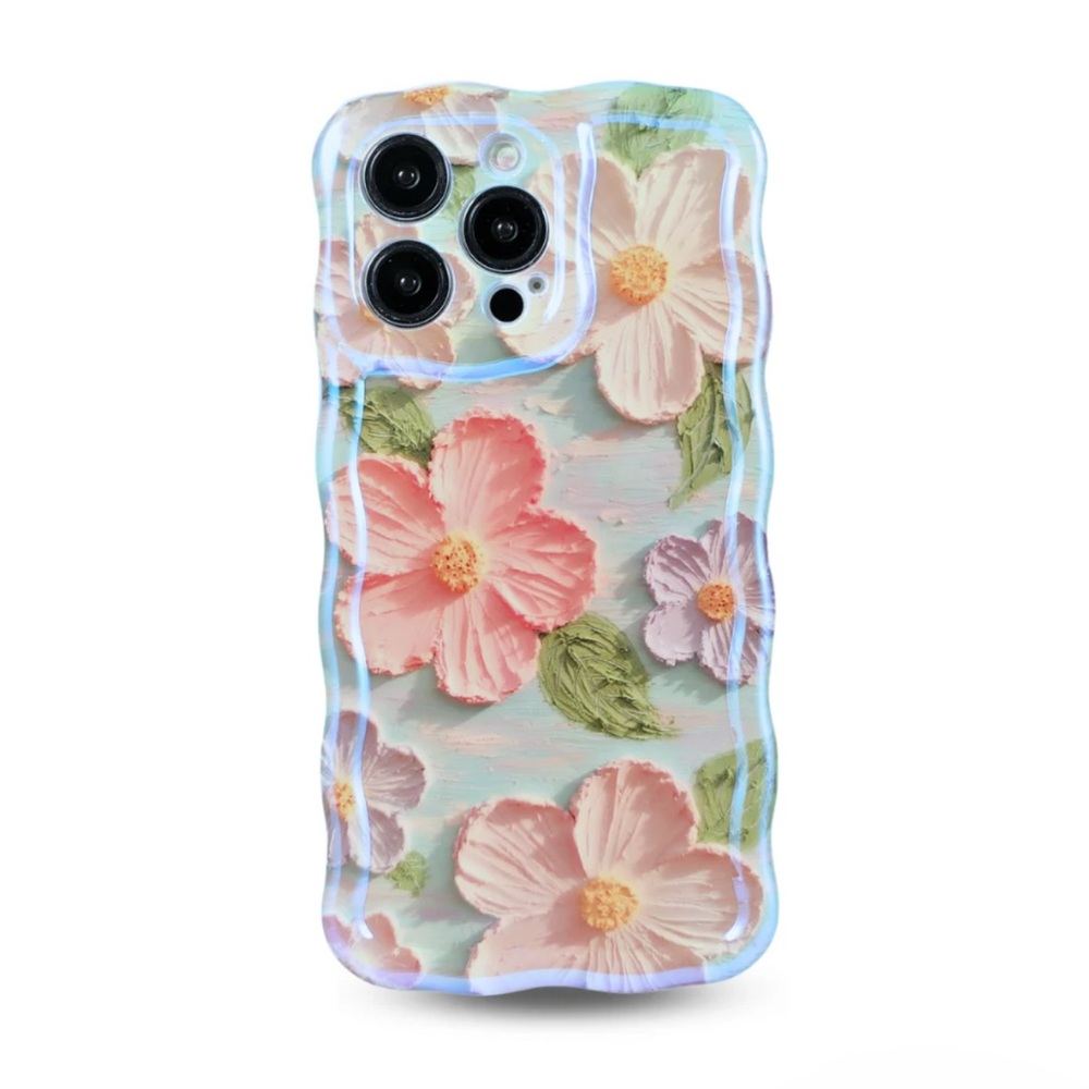 New Luxylemon Pastel Floral Wavy Pro Max 15 Phone Case